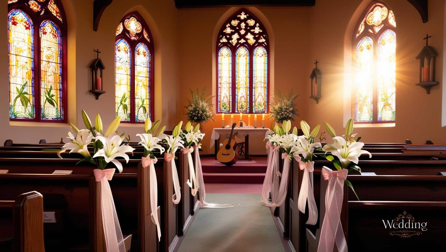 KI erstellt - kirchliche Trauung - traditionelle Hochzeit